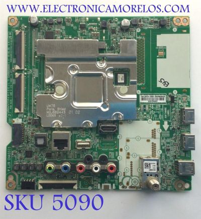 MAIN PARA TV LG ORIGINAL 4K UHD HDR SMART TV / NUMERO DE PARTE EBU65348204 / EAX68253605 / 0A1L00TH-0004 / XU01E3A0K2 / 65348204 / PANEL NC490DGG-AAGP1 / DISPLAY LC490DGJ(SL)(A1) / MODELO 49UM6950DUB / 49UM6950DUB.BUSYLJM